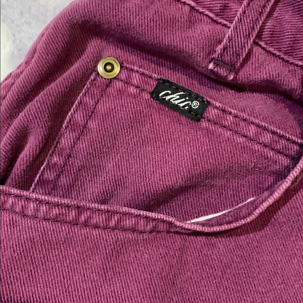 Vintage 80s 90s Purple High Waisted Mom Shorts - Picture 3 of 11